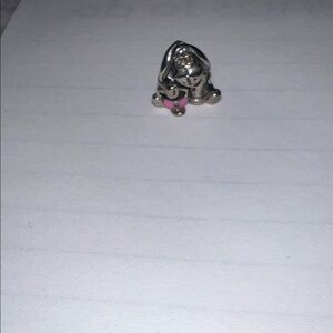 Pandora Silver and Pink Charm